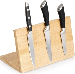 Bambukinis magnetinis peilių stovas 25 × 14 × 15 cm