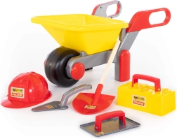 Vaikiškas Wader Polesie statybos rinkinys su karučiu