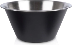 Stainless steel kitchen bowl black 22 cm, 2 l