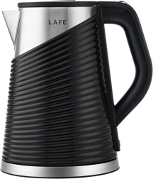 Lafe Elegant Black Electric Kettle with Double Wall and Cool Touch Function