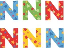 Bigjigs Toys Star Wooden Letter N