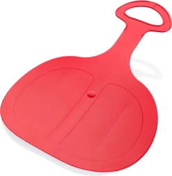 Plastic Slider Pinguin – red snow bob with handle
