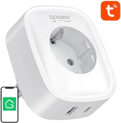 Išmanusis Gosund lizdas su USB‑C 20 W, Wi‑Fi/Bluetooth ir energijos sąnaudų matavimu, 16 A