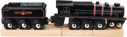 Medinė garvežio Bigjigs Rail Black 5 replika