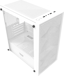 DarkFlash M305 Mesh Computer Case, mATX, no fans (white)