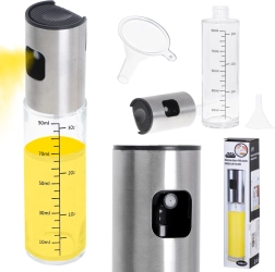 Stiklinis aliejaus purškimo buteliukas su dozatoriumi 100 ml