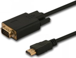 HDMI į VGA kabelis 1,8 m su aktyviu lustu