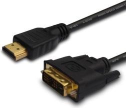 HDMI į DVI kabelis 1,8 m su paauksuotomis jungtimis
