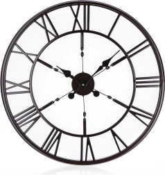 Antic Black Wall Clock 60 cm