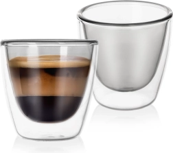 Termo stiklinės su dviguba sienele espresui Double 90 ml, 2 vnt.