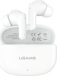 Belaidės ausinės TWS USAMS E05 Bluetooth 6.0 baltos