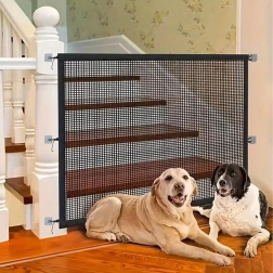 Tinklinė saugos užtvara durims ir laiptams šunims ir katėms 110 × 72 cm