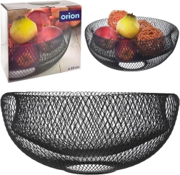 RADKA metal black fruit basket