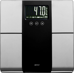 Analitinės asmeninės svarstyklės RUHHY su LCD, BMI matavimu, 10 profiliais, iki 225 kg