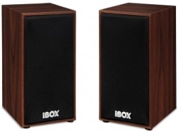 Medinės stereo kolonėlės 2.0 iBOX SP1, rudos