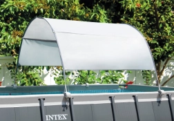 Pool Canopy with 50+ UV Protection for Above-Ground Pools