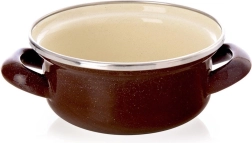 Emaliuotas puodas Brown 14 cm, 0,6 l ORION