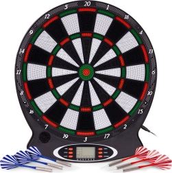Electronic Dartboard with LCD, 38 cm, 18 games, set with 6 darts