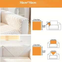 Neslystantis elastingas užtiesalas sofai ir krėslui 70 × 70 cm