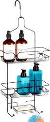 Hanging metal shower caddy black Vilde