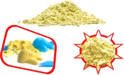 Magical kinetic sand for kids 1 kg – Yellow