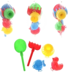 Vidutinio dydžio smėlio žaislų rinkinys – plastikinis žaislas vaikams nuo 2 metų
