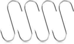 Rūkymo kabliai S 15 × 12 cm, nerūdijantis plienas, 4 vnt.
