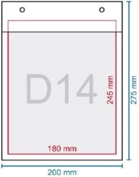 Burbulinis vokas D14 200 × 275 mm, su lipniu uždarymu
