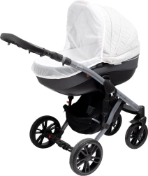 Universali moskitinė vežimėliui New Baby Basic, balta