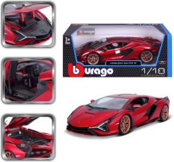 Metalinis automobilio modelis 1:18 Lamborghini Sián FKP 37 raudonas