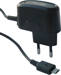 Tinklo įkroviklis micro USB 1 A, juodas