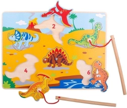 Bigjigs Toys Medinis dinozaurų gaudymo žaidimas