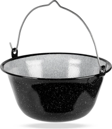 Hanging Enamelled Hungarian Cauldron 9.5 l