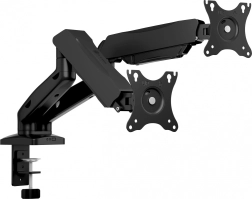 Dual mount for two monitors 32" IB-MS204-T, 2–9 kg, desk clamp and grommet, VESA