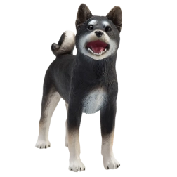 Mojo Dog Shiba Inu Black – realistic figurine