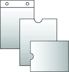 Skaidrus dėklas laiko kortelėms 100 × 220 mm, 120 mikronų