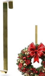 Gold Metal Over-the-Door Wreath Hanger 30 cm