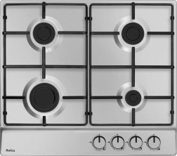 Stainless steel gas hob amica pga6100bpr