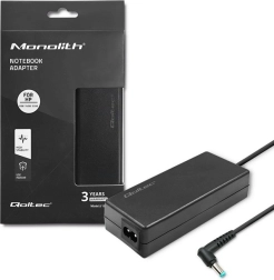 Power Adapter for HP 65 W, 19.5 V, 3.33 A, 4.5 × 3.0 mm Slim Connector – Qoltec