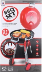 Vaikiškas BBQ grilis su baterijomis maitinamais efektais