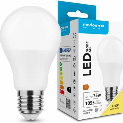 LED lemputė globe E27 11 W šiltai balta MODEE Smart Lighting