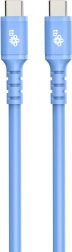 Silicone Blue Cable USB C - USB C 1m