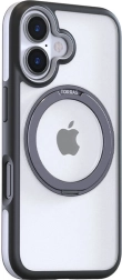 Torras Ostand R Fusion dėklas, skirtas iPhone 16 Plus – juodas