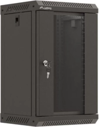 Wall-mounted 10-inch 9U rack cabinet 300x300 black