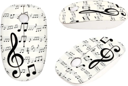 Wireless mouse with music motif