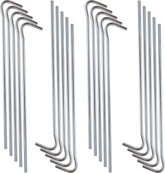 Plieniniai palapinių kuoliukai 18 cm, rinkinys 20 vnt.