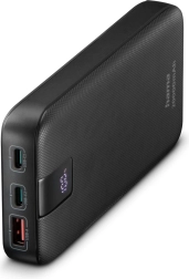 Didelės galios išorinė baterija (powerbank) 20000 mAh antracito spalvos