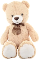 Plush elephant with bow 90 cm - 1 piece