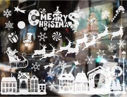 Kalėdiniai lipdukai langams – žiemos motyvai