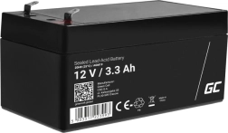 Maintenance-free AGM VRLA battery GREEN CELL 12 V 1.3 Ah for alarms, cash registers and toys
